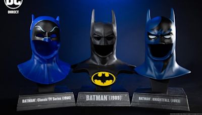 McFarlane Toys Launches Batman '89, Batman '66, and Batman: Knightfall Cowl Replicas