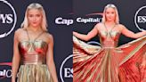 Livvy Dunne Goes for Gold in Disco-worthy Sherri Hill Dress for ESPY Awards 2024