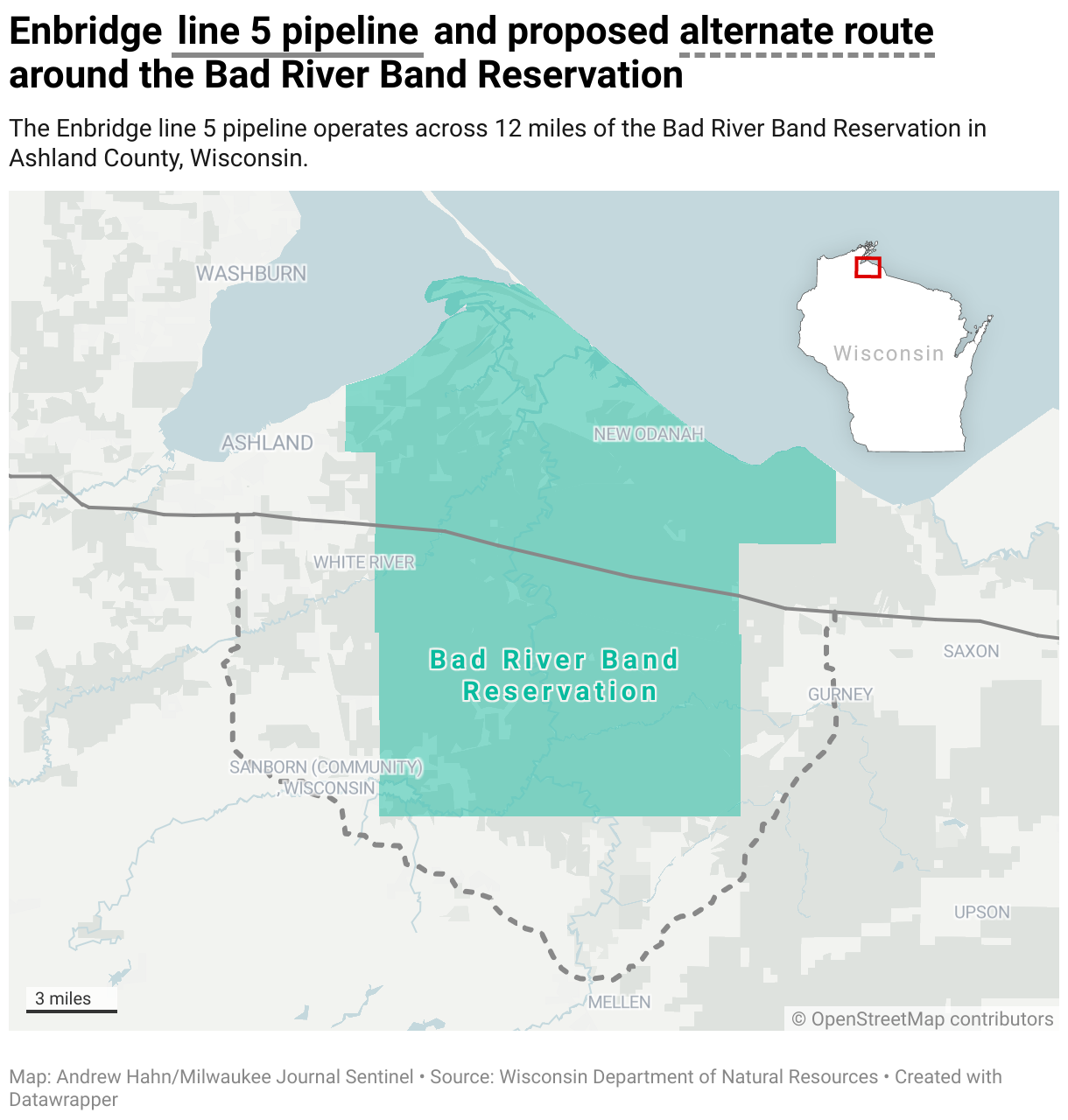 Here's where things stand with the controversial Line 5 reroute in northern Wisconsin