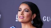 Salma Hayek Shows Off Her Ageless Figure In An Itty Bitty Blue Bikini