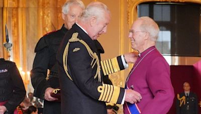 Charles looks in good health as he conducts first investiture since cancer news