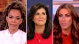 Sunny Hostin, Alyssa Farah Griffin slam Nikki Haley for "pathetic" Trump endorsement on 'The View'
