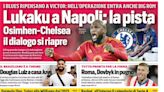 Today’s Papers – Lukaku route to Napoli, Douglas Luiz arrives at Juventus