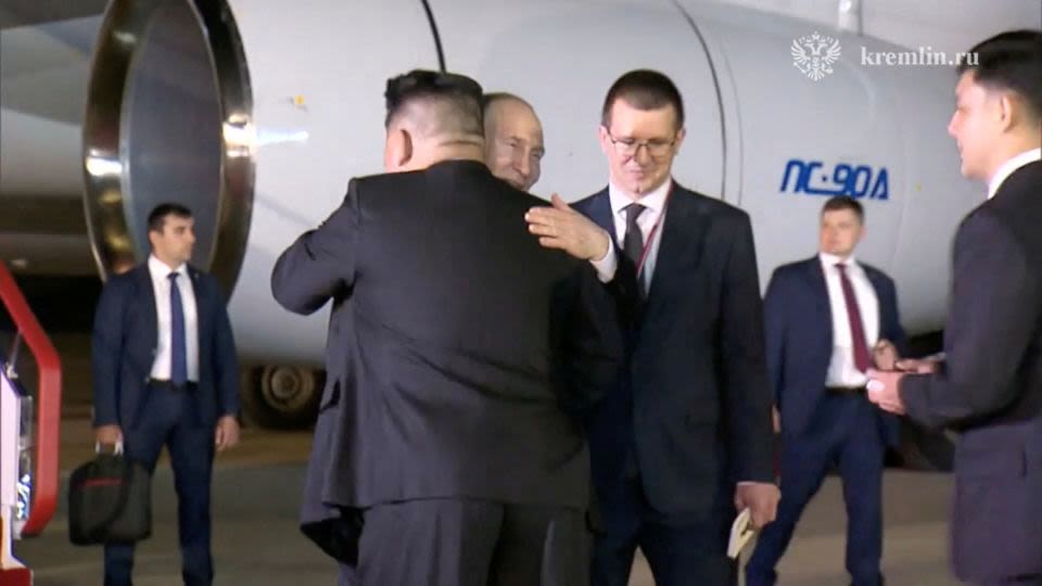 Russia’s Putin arrives in North Korea for rare trip as anti-West alignment deepens