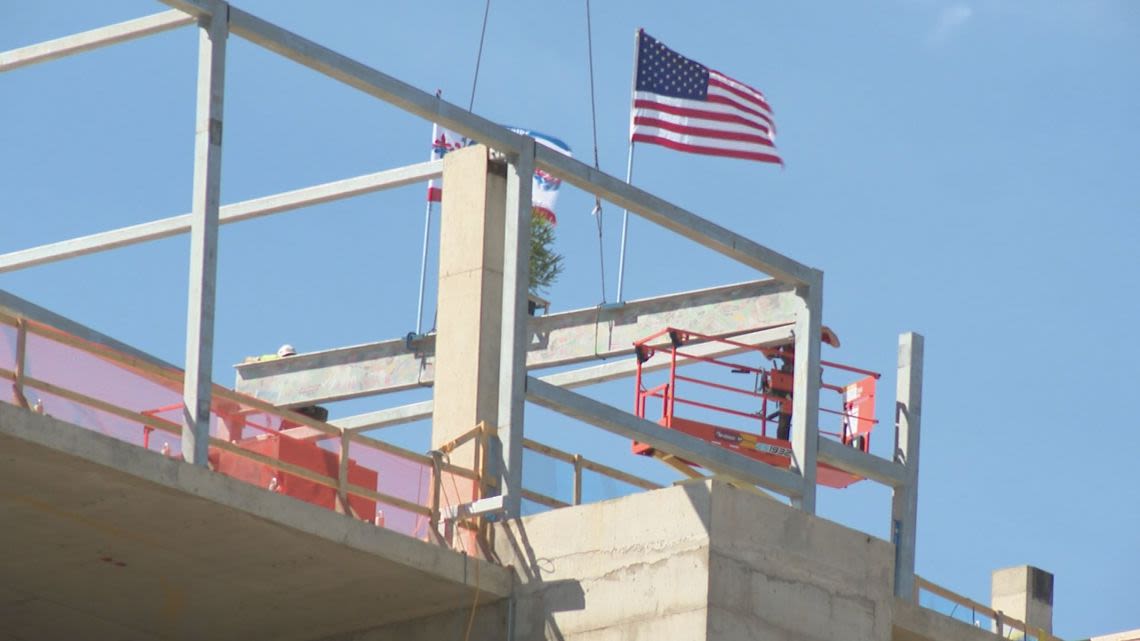 Gun Lake Casino celebrates 'topping out' on $300 million expansion project