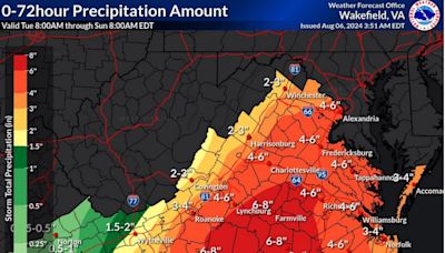 State of emergency declared in Virginia ahead of Tropical Storm Debby