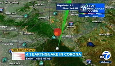 4.1-magnitude earthquake shakes Orange County, Riverside County in Southern CA: USGS