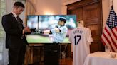 Shohei Ohtani Dodgers jersey added to Hall of Fame exhibit