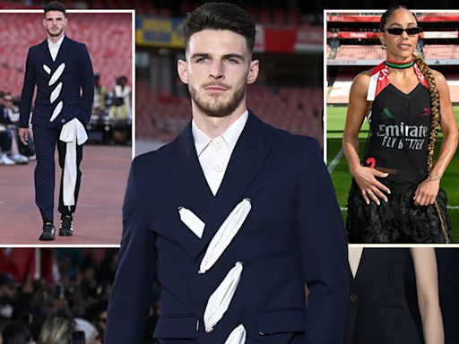 Alex Scott and Declan Rice steal show in glamorous fashion show at the Emirates