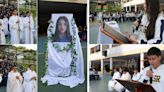 Colegio Redentorista homenajeó a María Paulina, joven que murió en accidente en moto