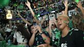 Following Banner No. 18, it was party time for Celtics fans - The Boston Globe