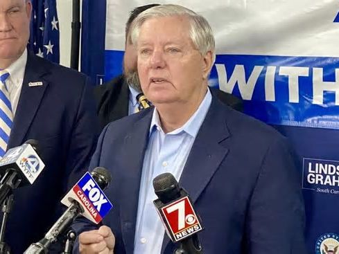 Lindsey Graham defends flip on $95B foreign aid package in Greenville visit