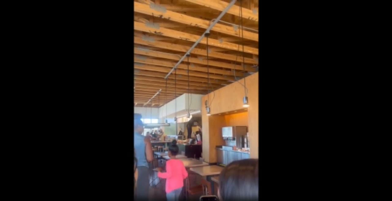 Chaos in California Chipotle as customers start food fight with staff