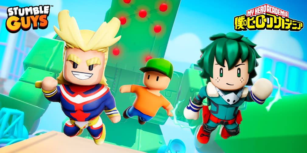 Stumble Guys collabs with My Hero Academia, bringing quirk-powered characters to the game