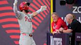 Bryce Harper and Phillies slide past Mets 7-2 in London opener as Ranger Suárez gets 10th victory