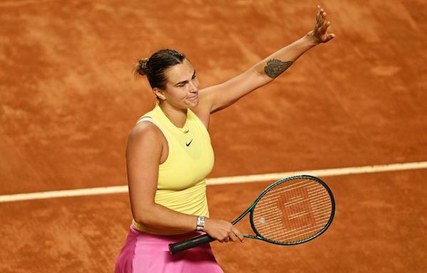 Rome: Aryna Sabalenka avoids shock defeat to qualifier in opening match scare