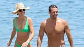 Vogue Williams and Spencer Matthews enjoy day at the beach in Spain