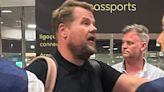 James Corden Pictured Engaging Crew After Scary Plane Emergency, But Fellow Passengers Are Praising His Tact