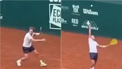 Manchester United cult hero Diego Forlan swaps football for tennis
