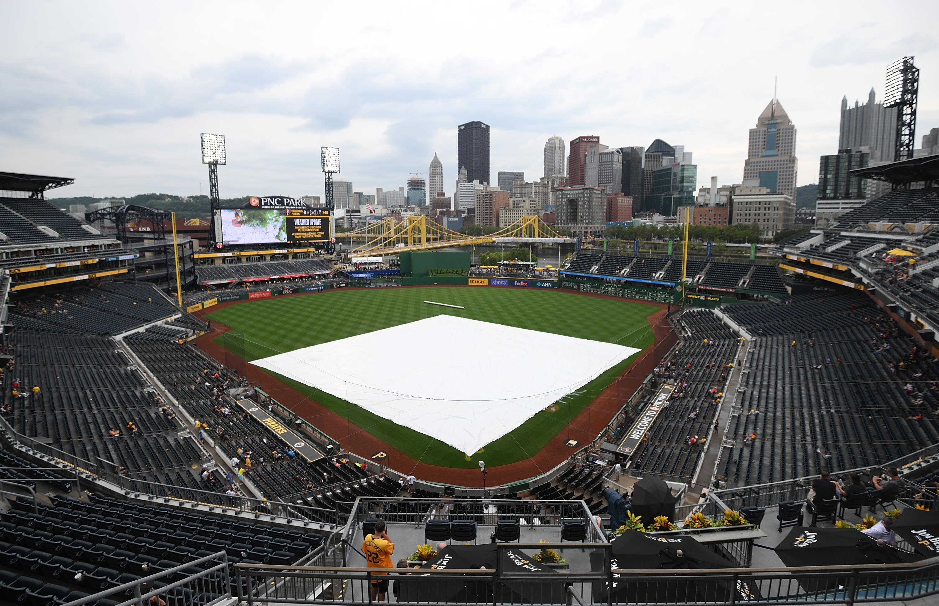 Friday night's Cubs-Pirates game starts in a rain delay