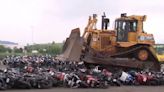 NYC officials crush over 200 illegal mopeds, scooters, and bikes