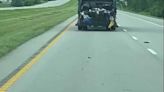 Viewer video shows trash spilling from truck onto roadway, city says truck suffered malfunction