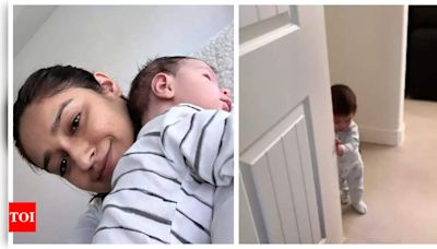 Ileana D'Cruz is enjoying her newfound motherhood; shares a glimpse of her 'little man' Koa Phoenix Dolan - See photos | - Times of India