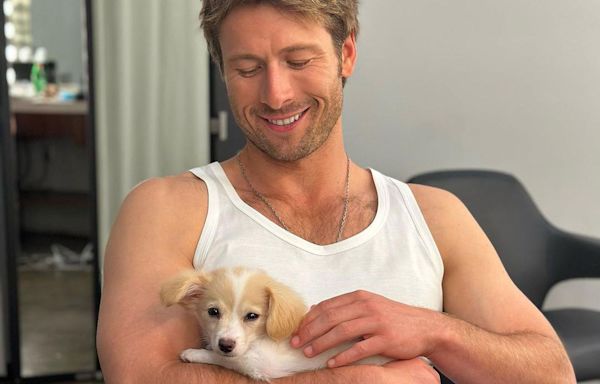 Glen Powell’s Dog Brisket Once Escaped on a Flight — and Cuddled with All Its Passengers (Exclusive)