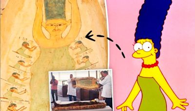 ¡Insólito! Descubrieron momia egipcia similar a un personaje de Los Simpson