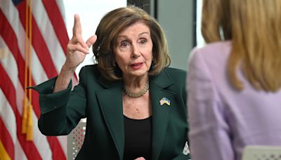 Nancy Pelosi dismisses Johnson and Truss’s claims world was ‘safer’ under Trump