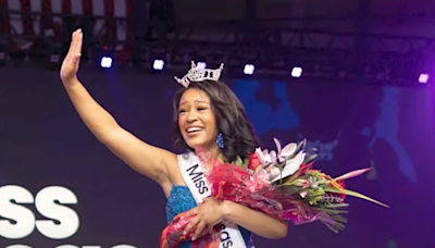 Stunning moment Miss Kansas contestant calls out her ‘abuser’ from stage at pageant