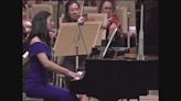 Mayor Michelle Wu performs with the Boston Symphony Orchestra