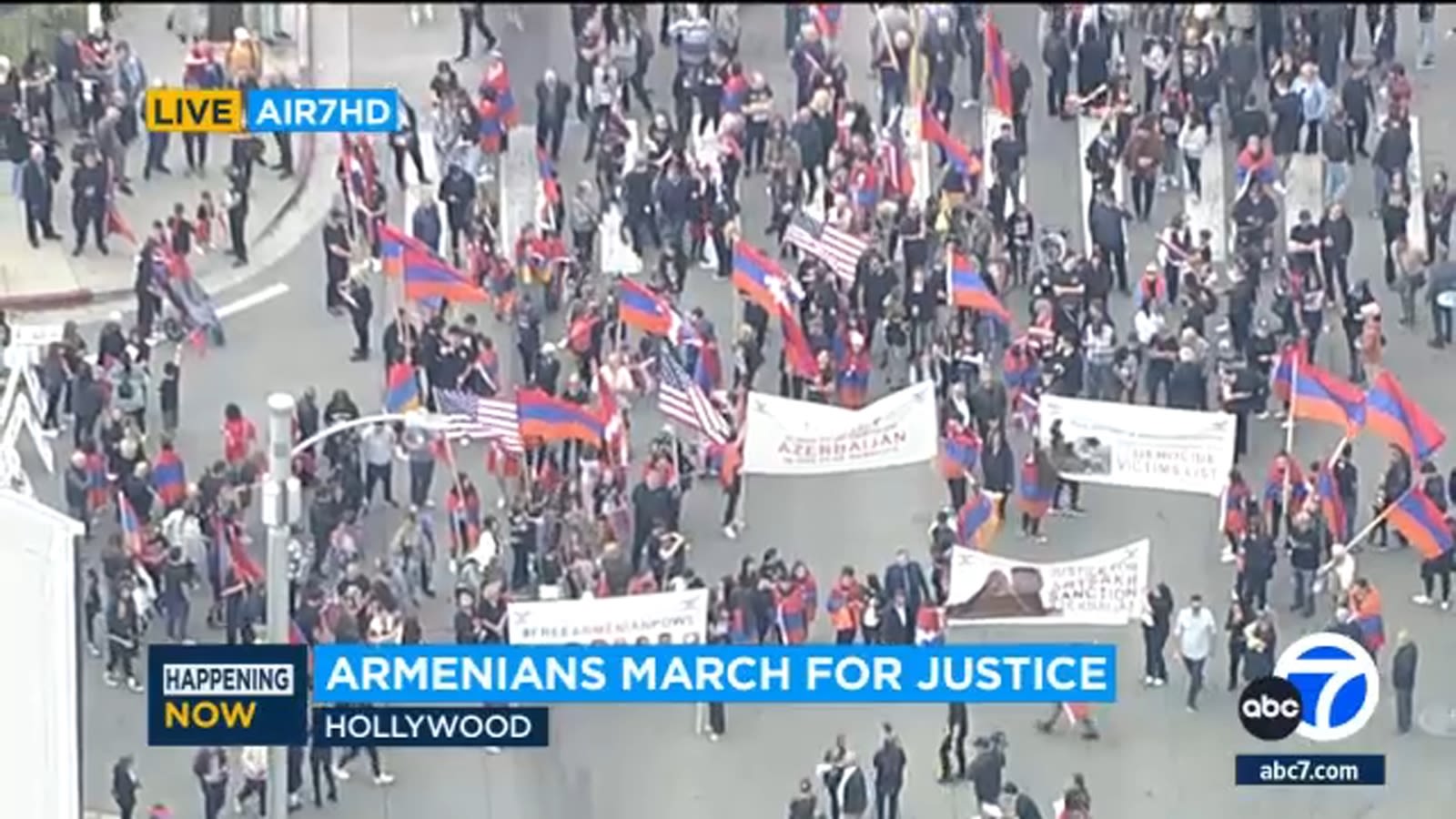 Hundreds march through Hollywood to commemorate Armenian Genocide Remembrance Day