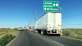 Smugglers damage trucks waiting to cross US border