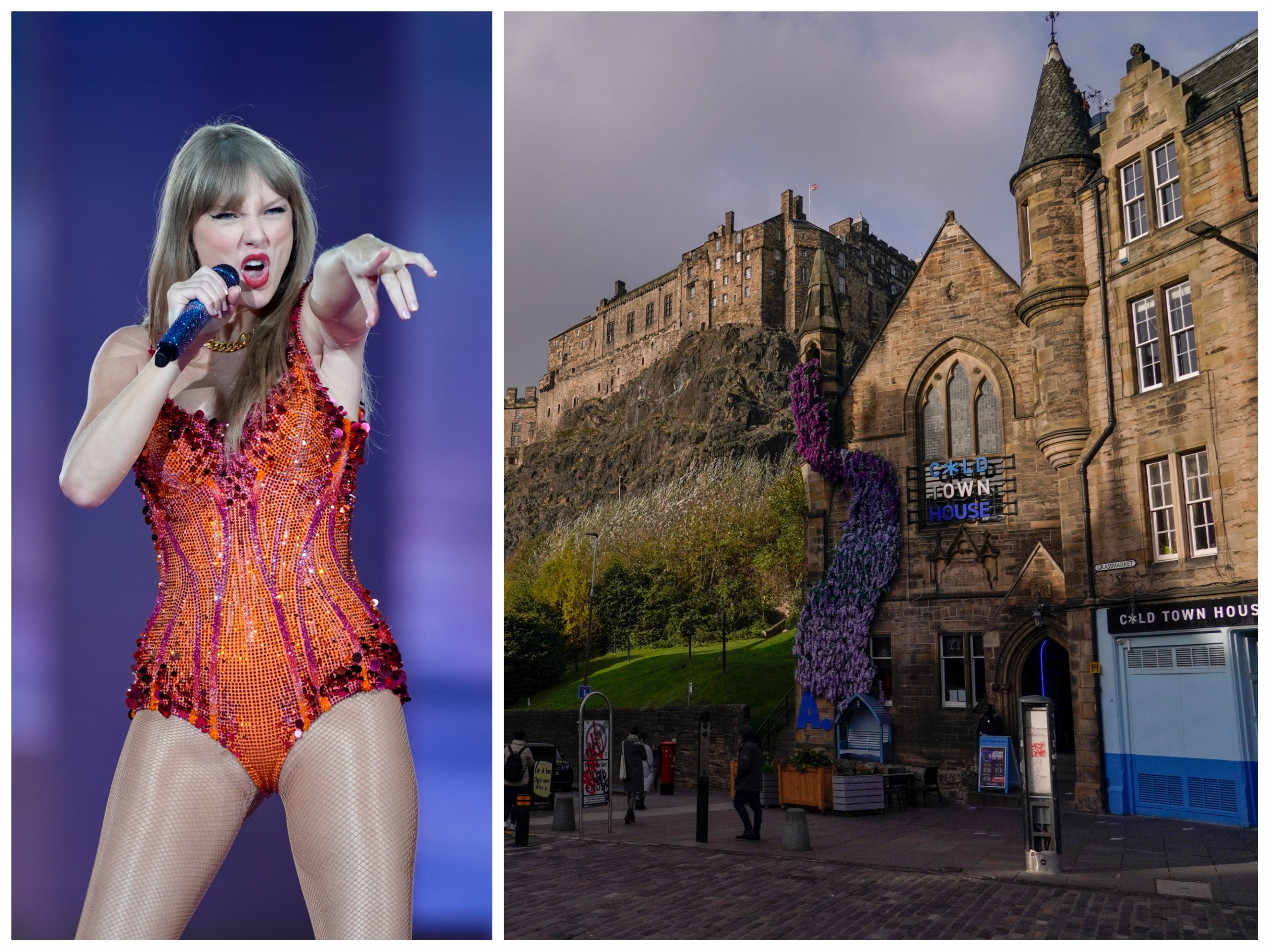 Homeless people are being sent out of Scotland's capital to make room for Swifties