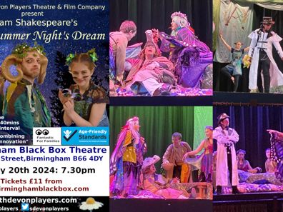 William Shakespeare's A Midsummer Night's Dream in UK Regional at Birmingham Black Box Theare 2024