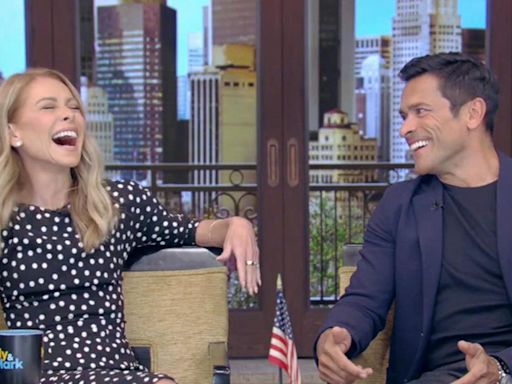 'Live': Kelly Ripa confesses she let Mark Consuelos wear pants that looked "ridiculous" for her own "amusement"