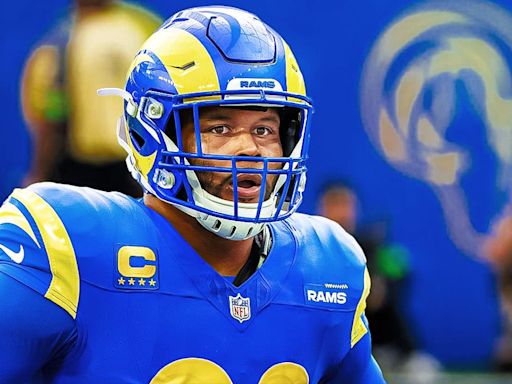 Aaron Donald catches attention during Rams practice sighting