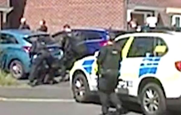 Dramatic moment armed police raid home after knife rampage in Southport