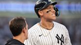 Judge not in Yanks' lineup after being hit on hand