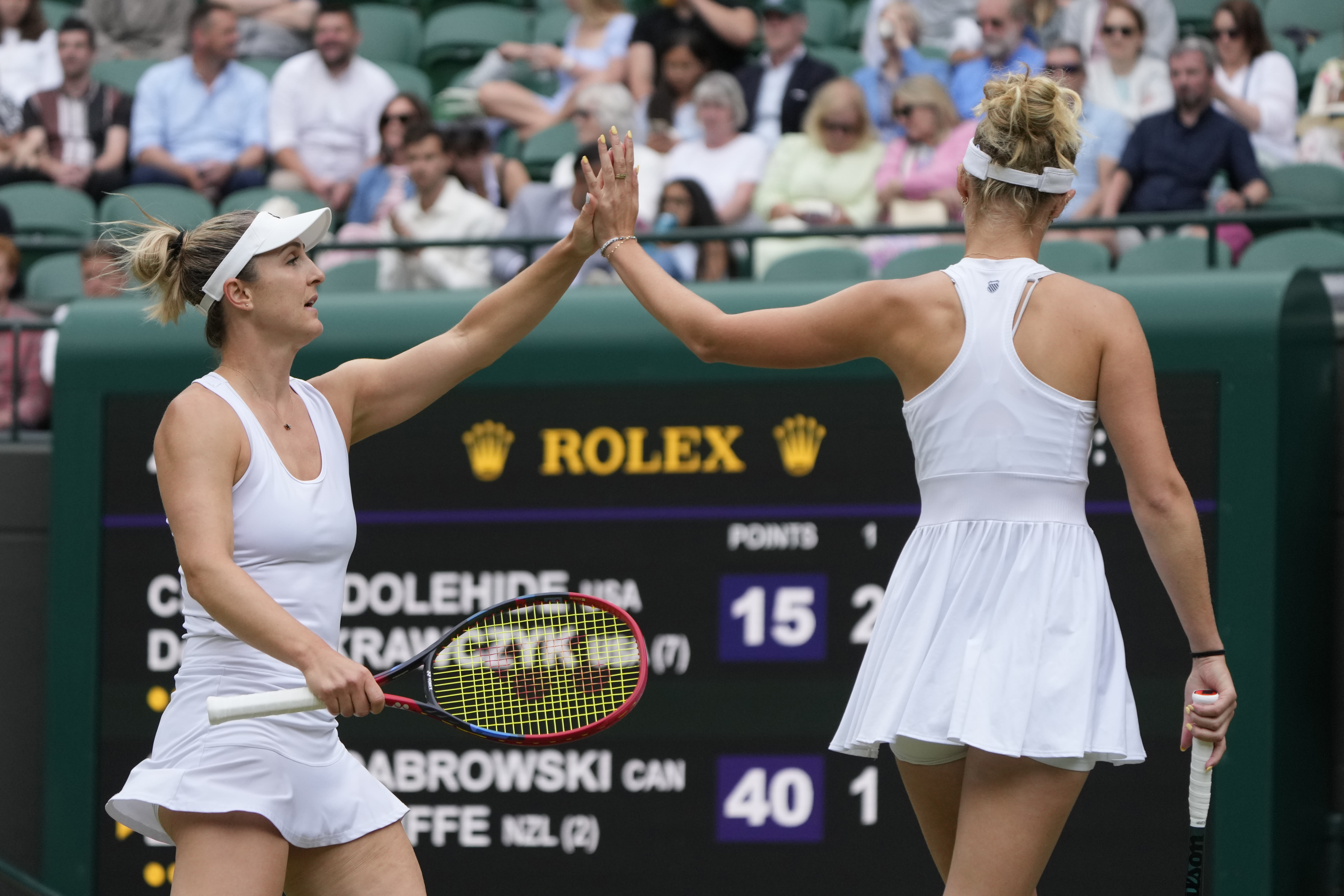 Siniakova and Townsend to play Routliffe and Dabrowski in Wimbledon women's doubles final