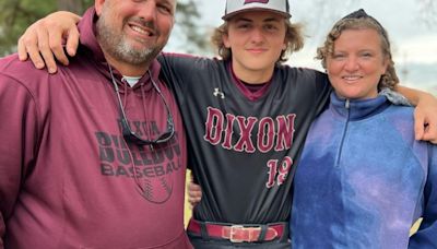 Family of Dixon baseball's Eli McGeorge not giving up, despite mother's brain cancer