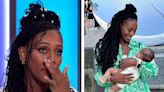 Alexandra Burke fights back tears as she explains why she’s keeping her baby’s name and gender a secret