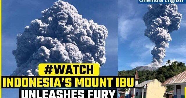 Indonesia's Mount Ibu Volcano Erupts, Spews Ash Clouds as High as 5 km | Video Out