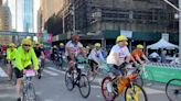 Traffic tie-ups continue as cyclists race the 46th annual TD Five Boro Bike Tour in NYC