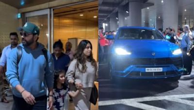 Video: India Skipper Rohit Sharma & His Family Return Home From USA Ahead Of ODI Series Against Sri Lanka