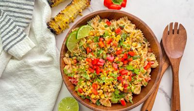 Charred Mexican Street Corn Pasta Salad Recipe