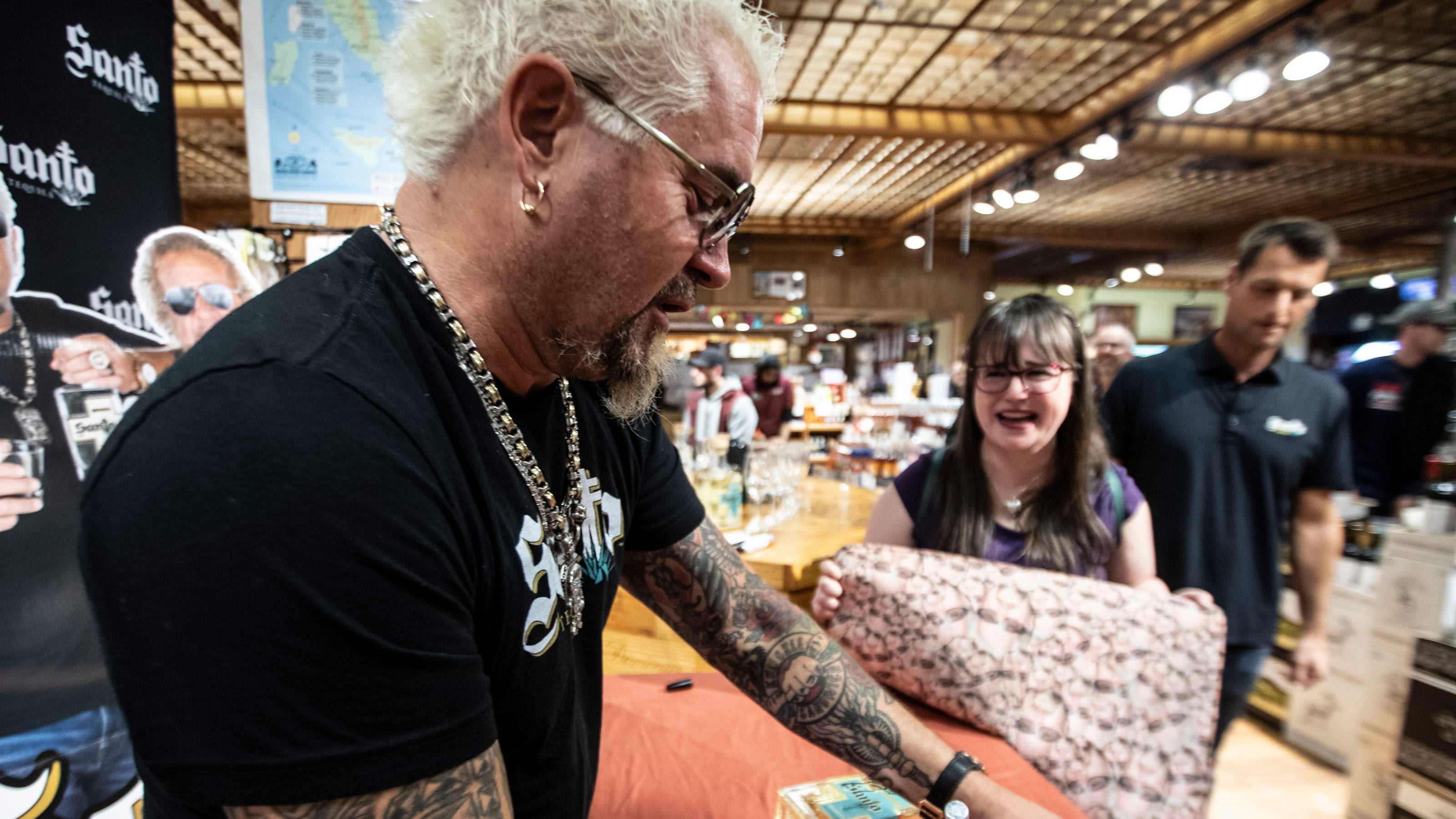 Guy Fieri thrills fans during appearance at Stew Leonards in Yonkers