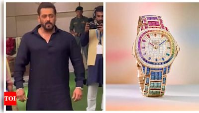 Salman Khan wears Rs 20.87 Crore watch at Anant Ambani and Radhika Merchant's Haldi ceremony | - Times of India