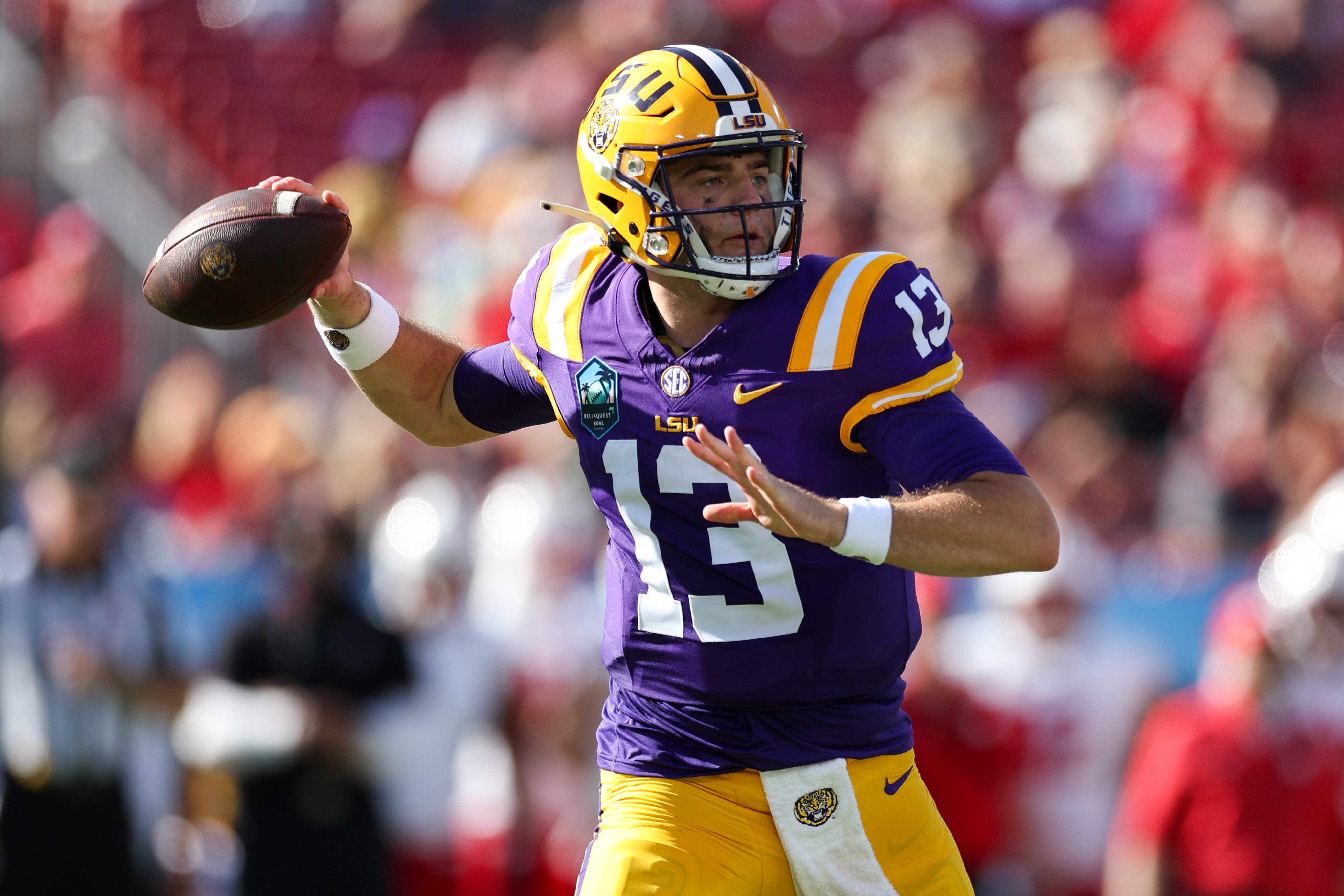 Here's what the LSU football quarterback room looks like heading into preseason practice